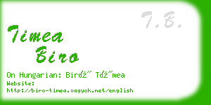 timea biro business card